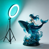 Qiniu Usine En Gros 18 Pouces Photographique LED Anneau Lumière Température De Couleur Réglable Gradable Remplir Éclairage Trépied Stand