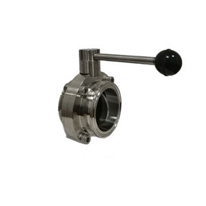 วาล์วผีเสื้อแบบแมนนวลพร้อมที่จับสำหรับกันน้ำวาล์วผีเสื้อเชื่อมต่อเร็ว - Product Image 1