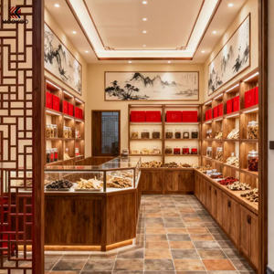 Vitrine d'exposition en métal haut de gamme pour herbes – Rangement haut de gamme pour matériaux médicinaux précieux pour magasin d'herbes de luxe - Product Image 4