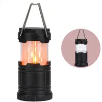 Clover Flame Lantern AA Batterie im Freien Romantische leichte Stahl griff Camping lampe 3 W LED tragbare Drop Shipper Flammen laterne