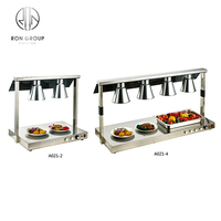 Rongroup, équipement de restauration de buffet d'hôtel le plus vendu, chauffe-plats électrique à trois ampoules, station de conservation de la chaleur, lampe chauffante