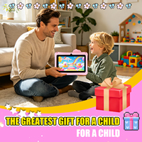 Nouvelle arrivée : tablette éducative pour enfants 7 pouces, processeur octa-core, étui en silicone motif dinosaure, antichoc, grand écran HD, portable, Android 8.1