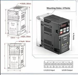 Variador de Frecuencia Delta VFD Serie MS300 de 2.2KW, 3.7KW, 5.5KW, 7.5KW, 380V CA para Control de Velocidad de Motor de Bomba de Agua - Product Image 3