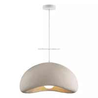 Lampu Plafon Fiberglass Bentuk Awan Kreatif untuk Apartemen, Vila, Hotel, Ruang Tamu Modern, Lampu Gantung