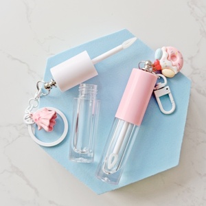 Tùy Chỉnh 2.5Ml Mini Lip Gloss Wand Ống Với Móc Chìa Khóa Độc Đáo Lớn Applicator Vòng Chất Liệu Nhựa Cho Mascara Kem Mắt - Product Image 4