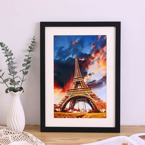 Amazo gran oferta marco de <span class=keywords><strong>fotos</strong></span> de madera MDF negro 5x7 6x8 8x10 A4 marco de <span class=keywords><strong>fotos</strong></span> colgante de pared <span class=keywords><strong>para</strong></span> arte de pared decoración del hogar multicolor - Product Image 4