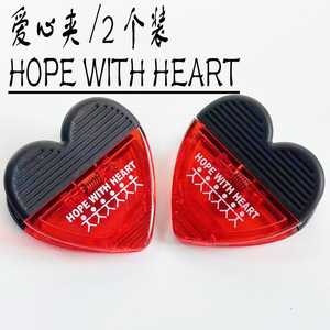 Heart Shaped Magnetic Clips <b>Plastic</b> Refrigerator Magnets For Notes And Photos - Product Image 2