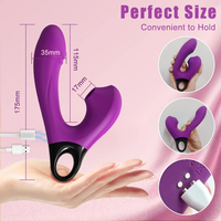 Erotischer Zauberstab-Massager Saugvibrator Realistische Berührung Sexy Weibliches Masturbationsspielzeug Dildo-Vibratoren für Frauen