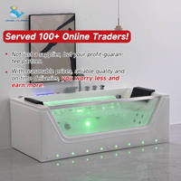 Vente Usine Baignoire Balnéo Luxe Autoportante à Bulle Bain Moussant 2 Personnes Spa Personnalisé Baignoire de Massage