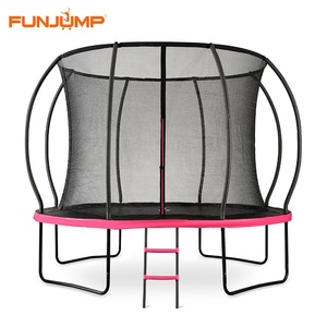 Trampolín Recreativo <span class=keywords><strong>para</strong></span> Exteriores Funjump con Certificación ASTM, <span class=keywords><strong>de</strong></span> 10 Pies, 12 Pies y 14 Pies, con Red <span class=keywords><strong>de</strong></span> Seguridad Suave, Marco <span class=keywords><strong>de</strong></span> Acero Aleado Duradero y Ecológico - Product Image 2