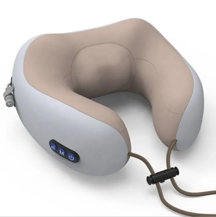 Masajeador eléctrico multifuncional en forma de U, masajeador de cuello y hombros, almohada de cuello para el cuidado de la salud al aire libre para asiento de coche