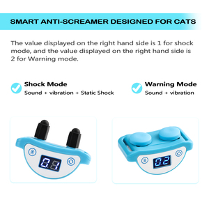 OEM Pet Supplies Customization Meowing <strong>Collar</strong> for Cats Rechargeable Automatic Meowing Static Shock Training Cat Anti <strong>Meow</strong> <strong>Collar</strong> - Product Image 2