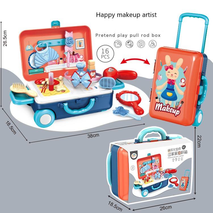 Feliz artista de maquillaje