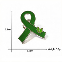 Broche ruban rose cancer du sein en métal vente en gros