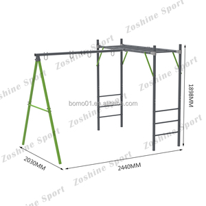 Zoshine Verstelbare Stalen Multifunctionele Uitgebreide Fitness Trainingsapparatuur Buiten Horizontale Apenbalk Rig - Product Image 6