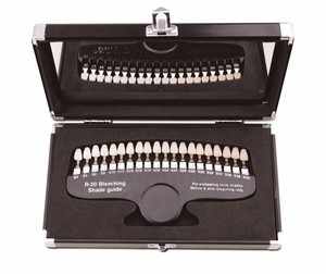 Guí<span class=keywords><strong>a</strong></span> de sombra Dental 3D profesional, tabla de blanqueamiento de dientes de resina de 20 colores, guí<span class=keywords><strong>a</strong></span> de Color de clínica de acero inoxidable - Product Image 5