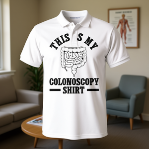 Esta es mi camiseta de colonoscopia, camiseta para adultos unisex, blanca - Product Image 3