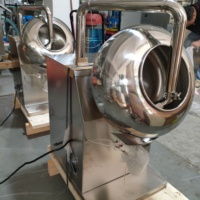 Machine de recouvrement entièrement automatique 220V pour bonbons, chocolat, cacahuètes et amandes, avec pulvérisation de sucre