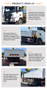 รถบรรทุกติดเครน Shacman 6x4 สำหรับงานหนัก พร้อมเครนไฮดรอลิกแบบยืดหดได้ 8 ตัน 10 ตัน 12 ตัน รถบรรทุกติดเครนประสิทธิภาพสูง - Product Image 6