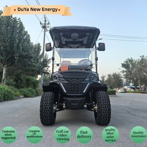 Nuevo Diseño, Carro de <span class=keywords><strong>Golf</strong></span> Todoterreno Negro con Llantas de 14 Pulgadas, 6 Asientos, Batería de Litio de 72V, Certificado CE, Alcance de 90 km, Venta al Por Mayor - Product Image 2