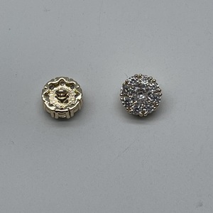 Cao Cấp Pha Lê Zircon Nút Khóa Tùy Chỉnh Hoa Vuông Rhinestone Giày Trang Trí Phụ Kiện Vải - Product Image 6
