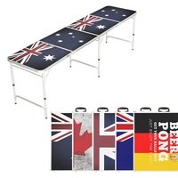 Table de jeu de bière pliable, 8 pieds, pour l'extérieur, bon marché, 1 pièce, échantillon gratuit