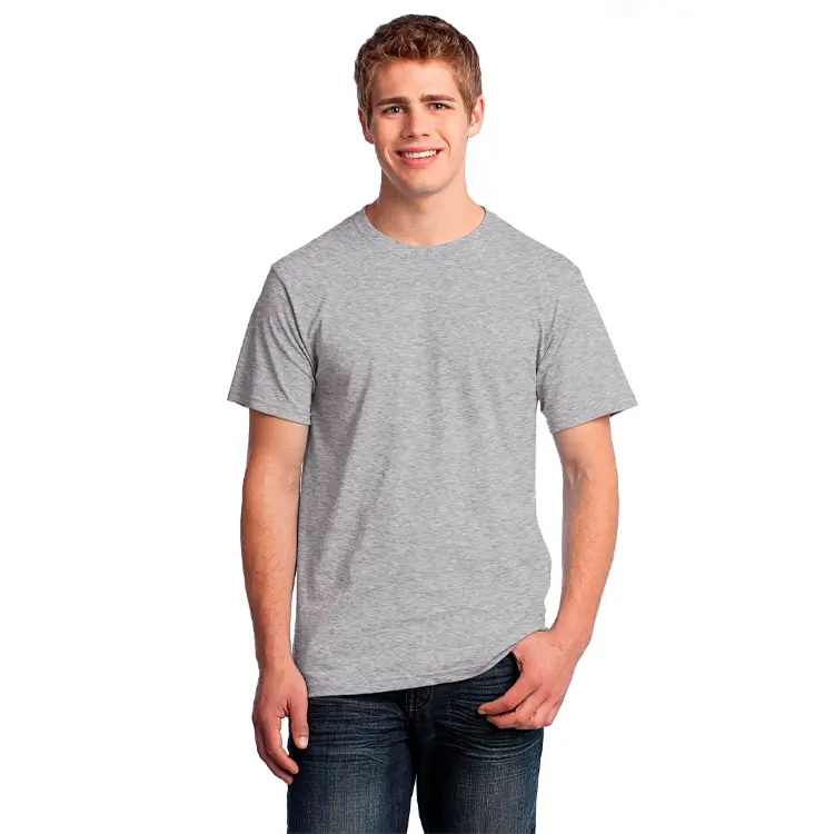 Personalización al por mayor para hombre Valueweight cuello redondo manga corta talla grande camiseta para hombre para verano