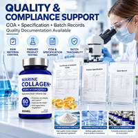 Complément de collagène en capsules molles à marque privée pour l'éclat et l'illumination de la peau, support OEM, vente en gros