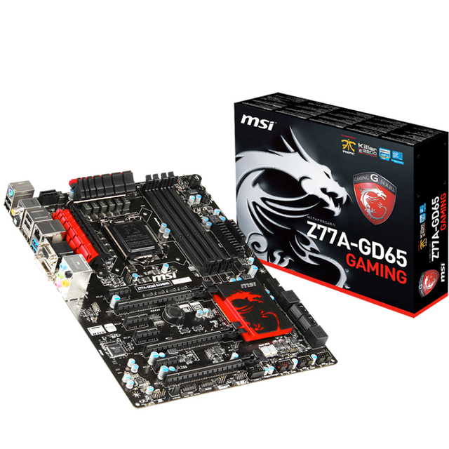 MSI Z77A-GD65 GAMING Motherboard with Intel LGA 1155 Socket Supports 3rd Gen Intel Core I7/i5/i3/Pentium/Celeron Processors