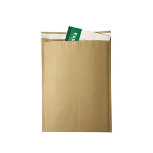 原装牛皮纸瓦楞软垫可回收牛皮纸运输邮件可生物降解和可堆肥减震提包