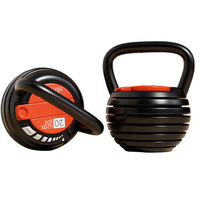 Kettlebell professionnel en fonte recouvert de néoprène pour fitness à domicile, avec poids réglable et poignée ergonomique, idéal pour sacs de puissance