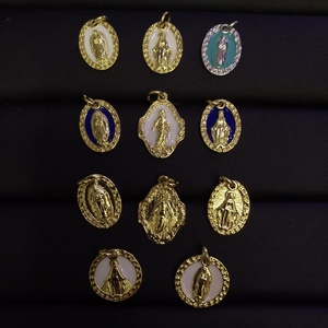 Pendentifs BD-L5757 <span class=keywords><strong>C</strong></span>œur Sacré et Colombe avec Cercle de Zirconium, Breloques Saintes et Anges pour Créateurs de Bijoux DIY et Cadeaux - Product Image 3