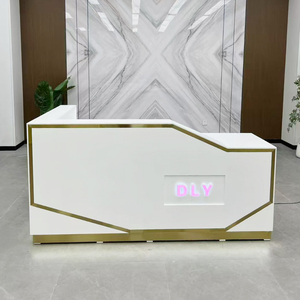 Comptoirs de <span class=keywords><strong>caisse</strong></span> de magasin personnalisés Comptoir de service de centre commercial Comptoir de caissier avec logo - Product Image 4