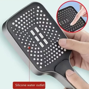 <strong>High</strong>-Output Large <strong>Square</strong> Panel <strong>High</strong>-<strong>Pressure</strong> <strong>Shower</strong> <strong>Head</strong> Coarse Water Bath Spray for Home Use Bathroom Hardware Set - Product Image 4
