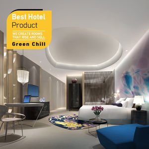 Juego de Muebles de Dormitorio de Lujo para Hotel de 5 Estrellas de One Stop Hotel Project, Diseño Moderno Personalizado, Cabecero de Panel de Madera, Muebles de Hotel - Product Image 1