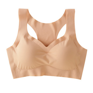 Hongwen delle donne wireless <span class=keywords><strong>push</strong></span> <span class=keywords><strong>up</strong></span> senza soluzione di continuità in <span class=keywords><strong>cotone</strong></span> tinta unita di sonno del <span class=keywords><strong>reggiseno</strong></span> top - Product Image 4