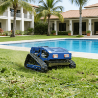 Traktor Pemotong Rumput Mini Baru, Bertenaga Bensin 4-Tak, Robotik, DIY, dengan Pengontrol Jarak Jauh