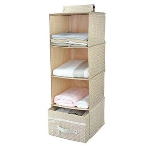 Hanging Shoe <b>Box</b> Divider Closet Storage Organizer With Drawer Plastic and Fabric for Wardrobe Travel Use With Bags <b>Clothes</b> - Product Image 1