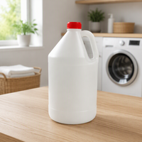 Bouteille vide de 5L en PEHD pour liquide vaisselle, détergent à lessive et produits chimiques, avec bouchon à vis