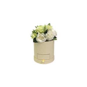 Boîte à fleurs en carton ronde, petite, unie, avec tiroir, très vendue - Product Image 5