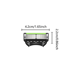 Người đàn ông của dao cạo nóng bán mô hình lợi nhuận cao lợi nhuận cao chất lượng cao 6 lớp lưỡi mới nhất Màu Xanh Lá Cây đề án. - Product Image 2