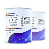 Peinture automobile Zuotong Blanc Nacré 1L 1K Acrylique en Aérosol Haute Couvrance Effet Cristal pour la Réparation et la Rénovation de Carrosseries de Véhicules en Atelier