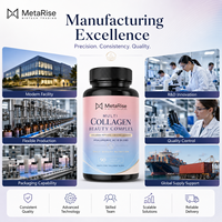 Capsules de collagène multi-sources pour adultes, marque privée OEM, 14 en 1, biotine, kératine, acide hyaluronique, complément beauté, 90 unités, multi-nutriments