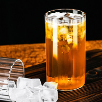 Gobelet à jus, lait, eau, en verre borosilicate transparent, personnalisable ODM/OEM, avec logo, classique, unisexe, Vasos Con Logo
