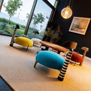 Sillón de Diseño Creativo con Forma Geométrica Única para Sala de Espera, Recepción o Club, con Respaldo Suave y Brazos - Product Image 5