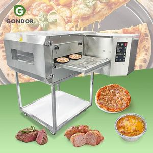 Commercial Small <b>Table</b> Top Automatic Gas Tunnel Conveyor Belt Pizza Oven Size 36 32 Inch with a Wide Band - Product Image 1