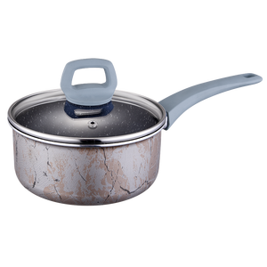 Ensemble de casseroles à revêtement de rouleau en marbre bon marché Batterie de cuisine antiadhésive Cuisinière à induction Ensemble de casseroles complètes - Product Image 3