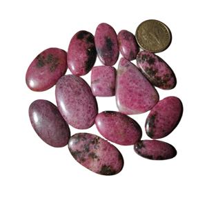 Prix de gros de cabochons en rhodolite rose naturelle fabriqués à la main, pierres précieuses en vrac de qualité incroyable, 100 pièces de rhodonite pour la fabrication de bijoux - Product Image 3