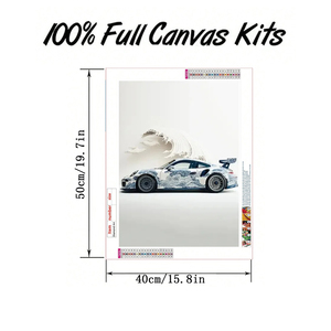 1 unidad DIY 5D diamante bordado punto de cruz imagen 40*50cm marco traje coche volador patrón pared decoración Acción de Gracias madre - Product Image 4