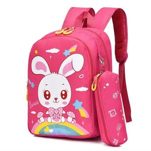 Kız Çocukları İçin Karikatür Astronot Desenli Su Geçirmez Oxford Sırt Çantası, Kalemlikli Anaokulu Okul Çantası - Product Image 3